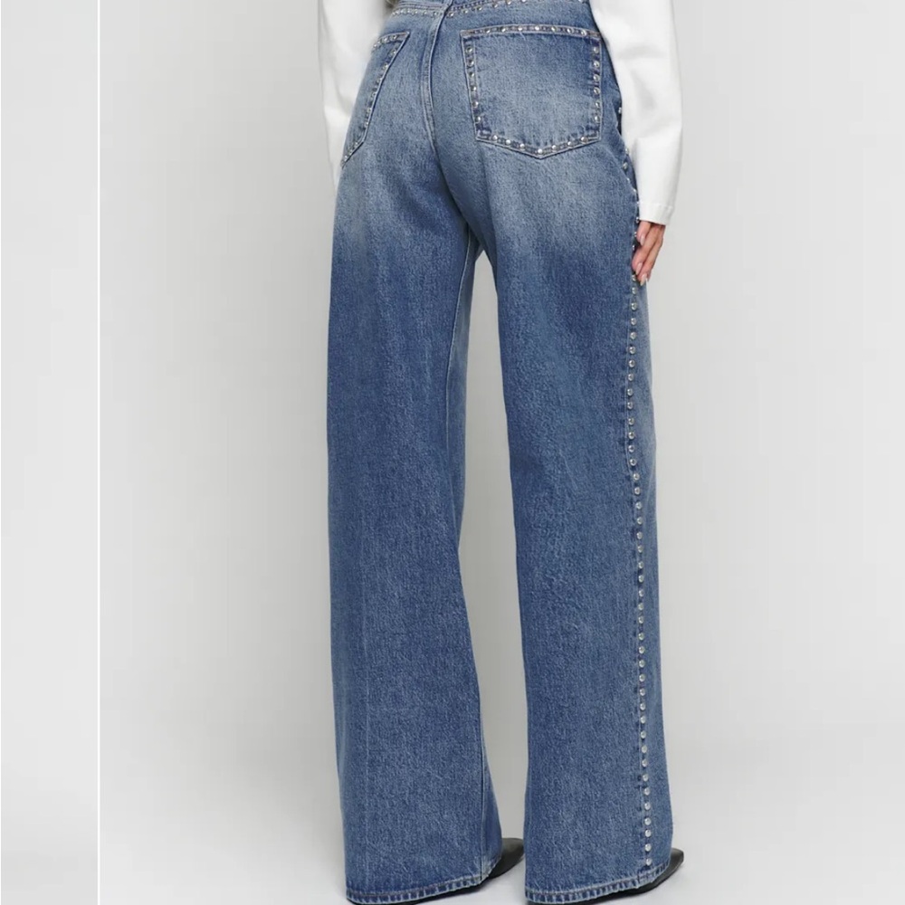 Reformation Cary High Rise Wide Leg Short Jeans - Picture 4 of 4